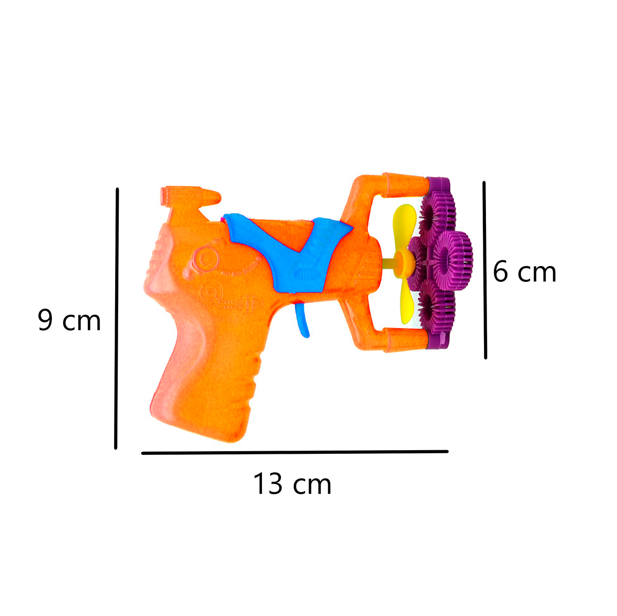 Pistola Lanzador De Agua Automatica + Liquido Jabonoso Naranja